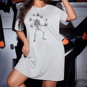 Skeleton pajama dress